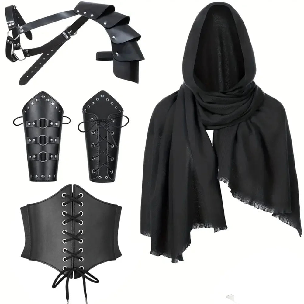 Sets Medieval Knight Renaissance Accessories Fashionable PU Leather