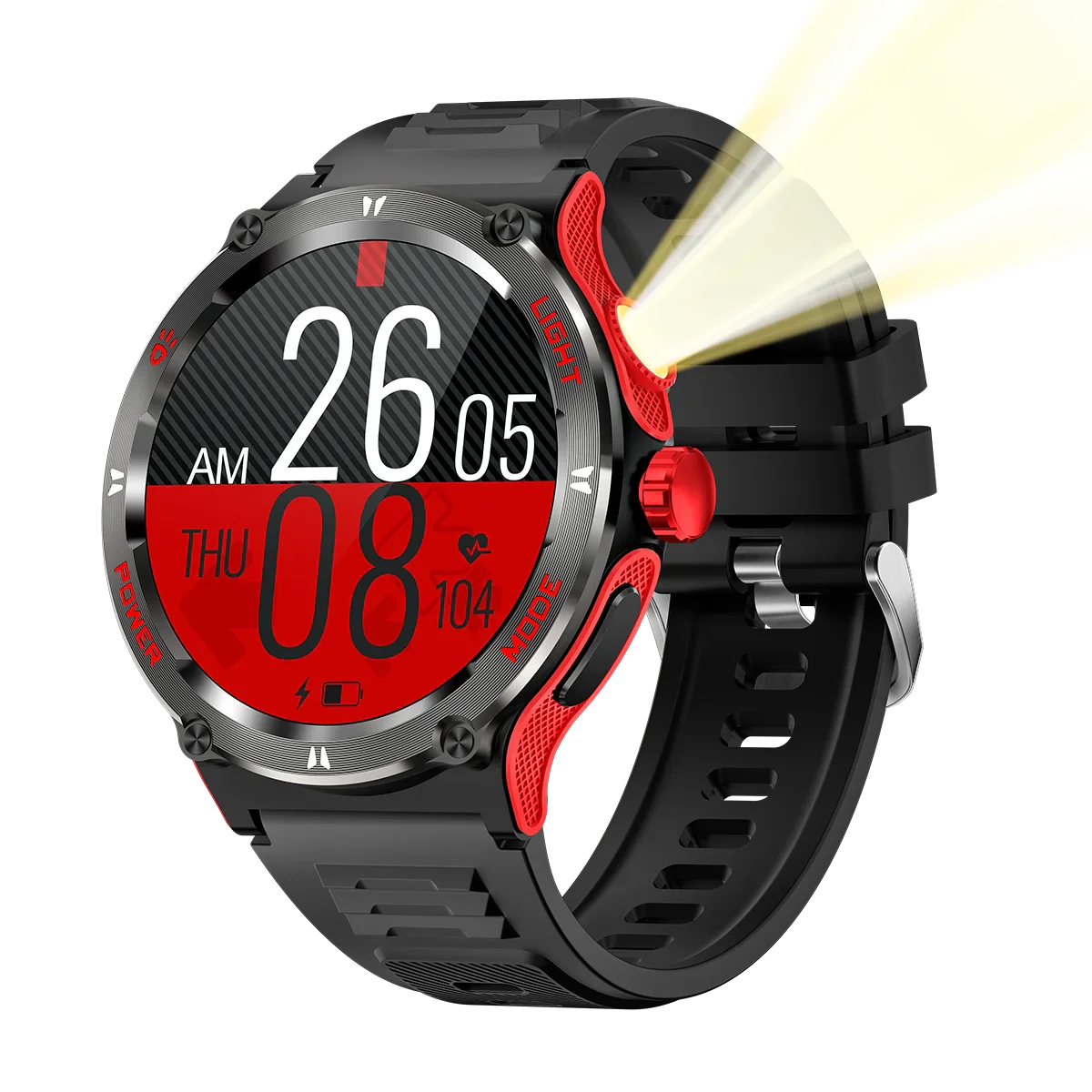 MINGCC Bluetooth Smartwatch 2025 – Calls, Health & Compass