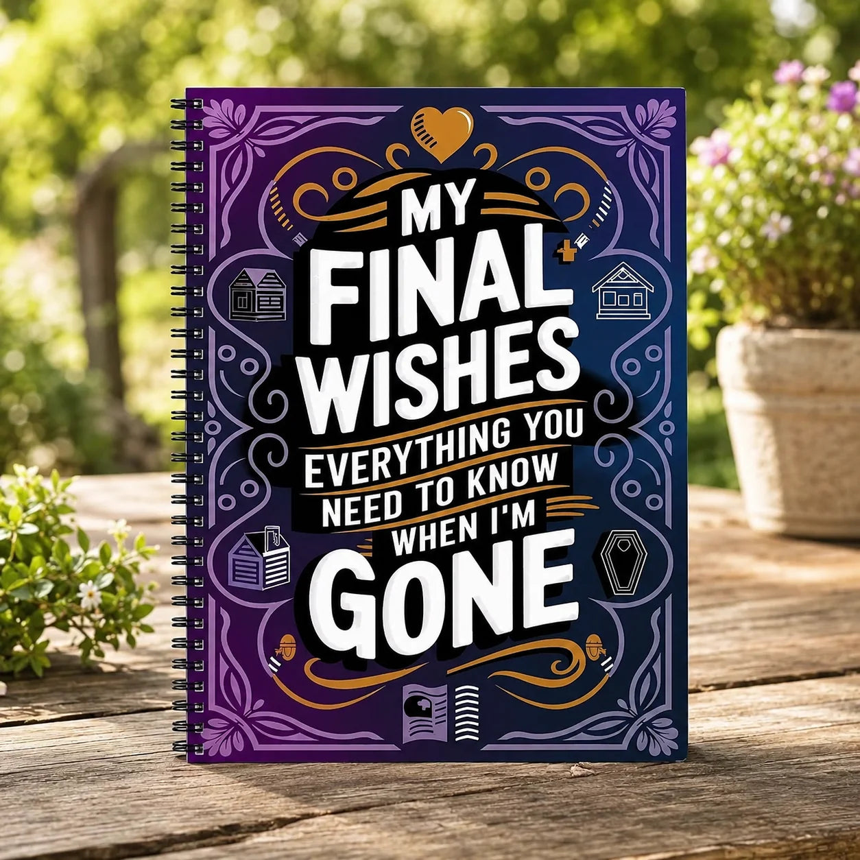 My Final Wishes Journal A5 Spiral End-of-life Planner Family