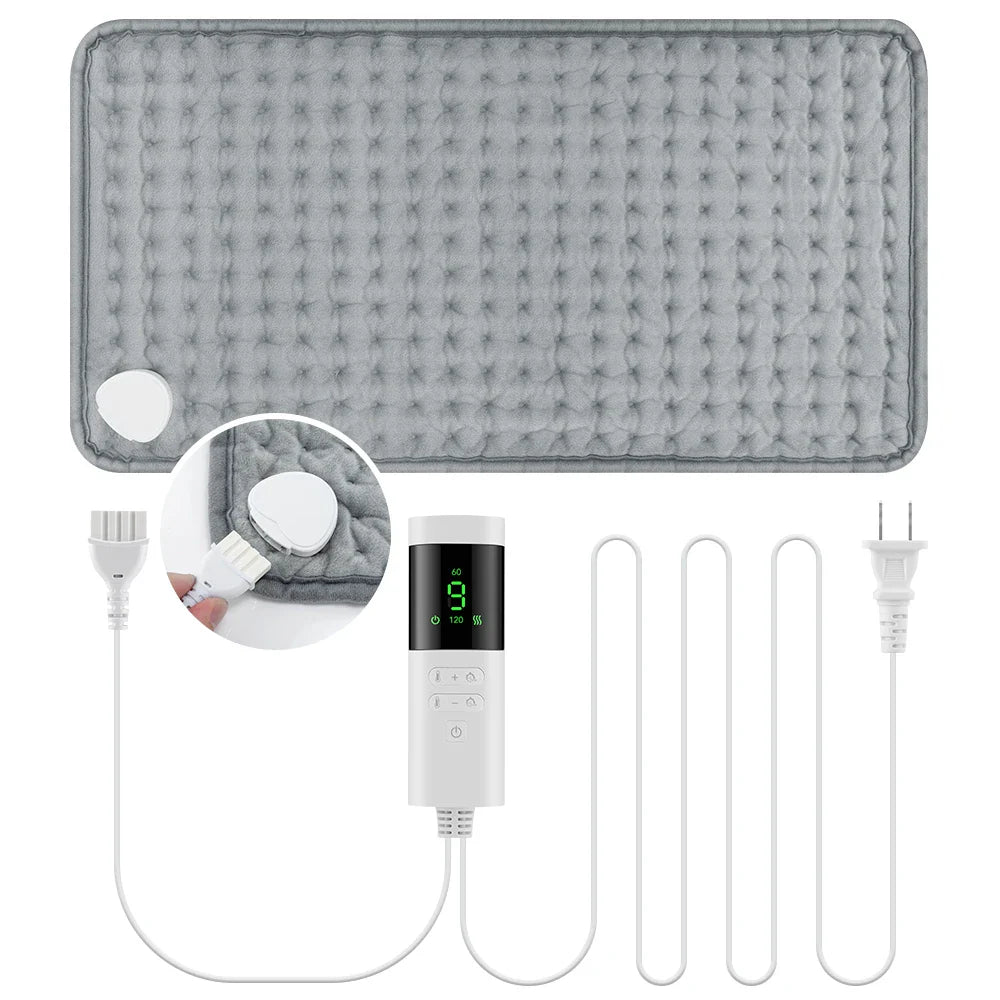 AFDEAL Electric Heated Blanket Pad 58x29cm – 9 Heat Settings