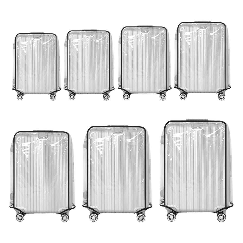 Clear PVC Suitcase Cover Protector 18–30 Inch Peaceful Pleasures Health and Wellness