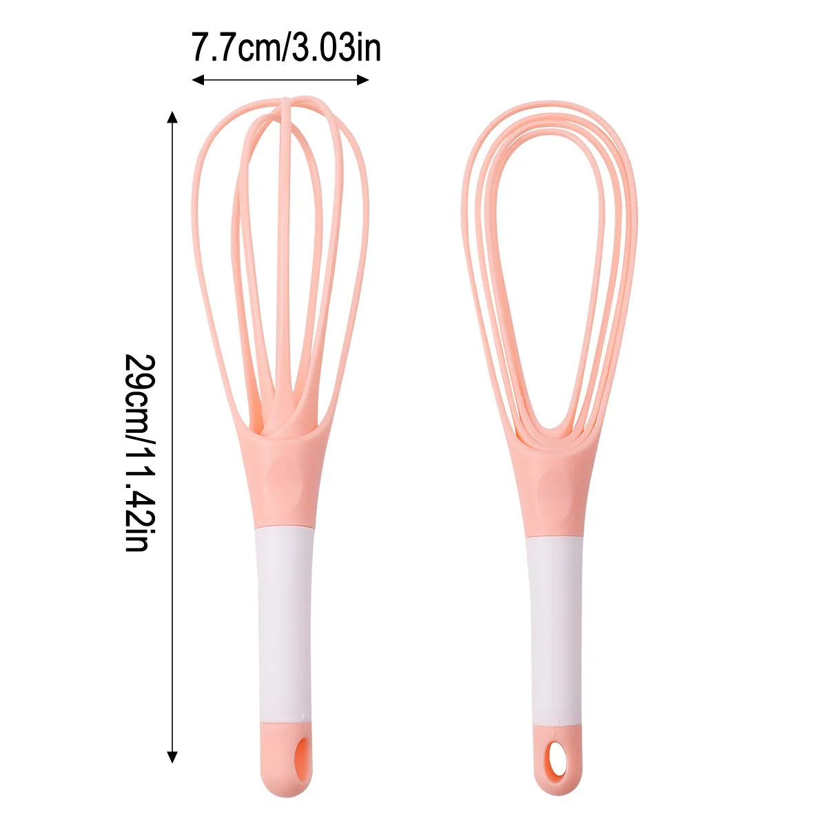 Compact Handheld Rotary Egg Whisk Ergonomic Beater with Foaming Wires for Cake Batter Mixing Cream Blending Kitchen Egg Tools li Peaceful Pleasures Health and Wellness pink