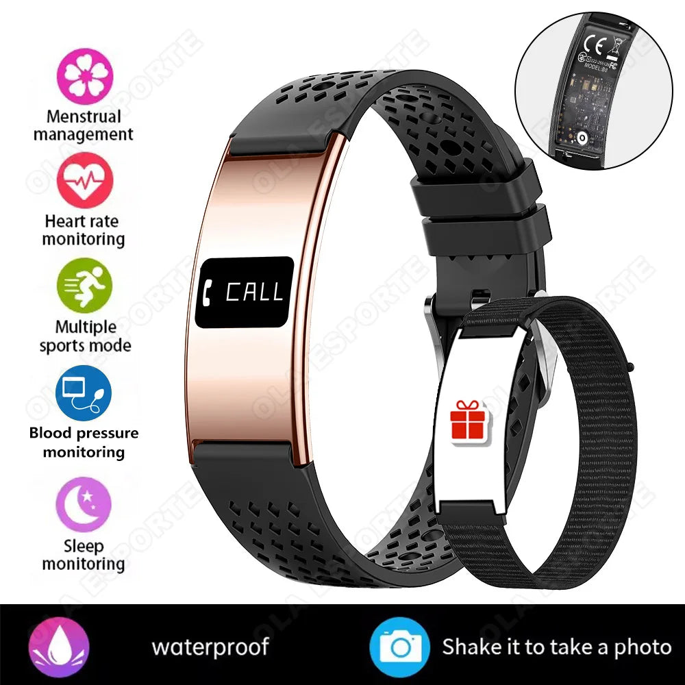 Ultra-Thin Smart Fitness Bracelet – Heart Rate & Sleep Tracker