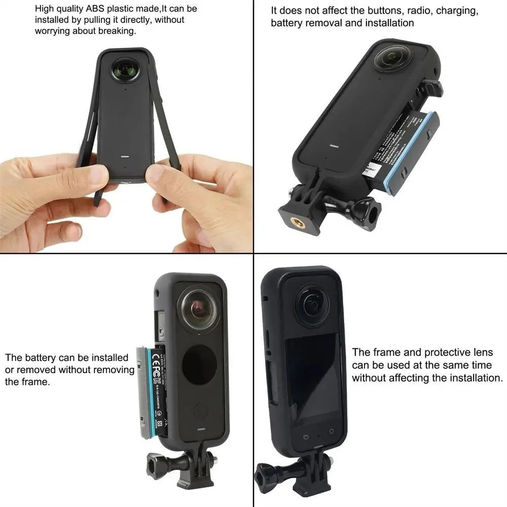 Mount Anti Fall For Protective Frame For Insta360 Rig Frame Action Camera Frame Case For Insta360 Protective Case Peaceful Pleasures Health and Wellness