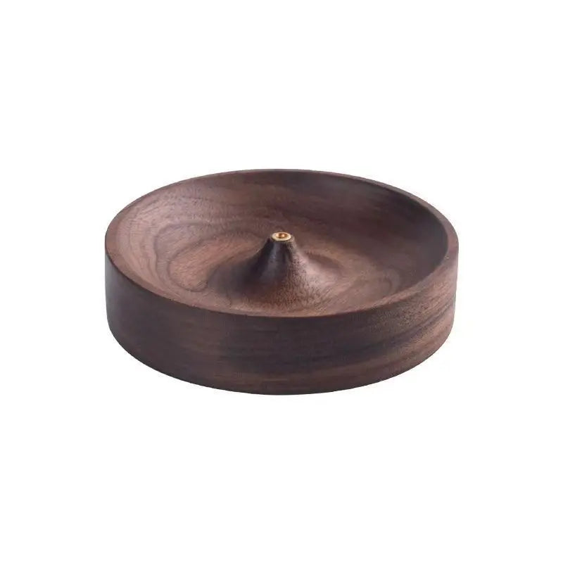 Solid Wood Incense Burner | Ebony Acacia Tea Ceremony Holder Incense Burner Peaceful Pleasures Health and Wellness