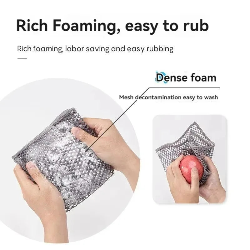 Non-Scratch Wire Dishcloth – Reusable Steel Wool Scrubber