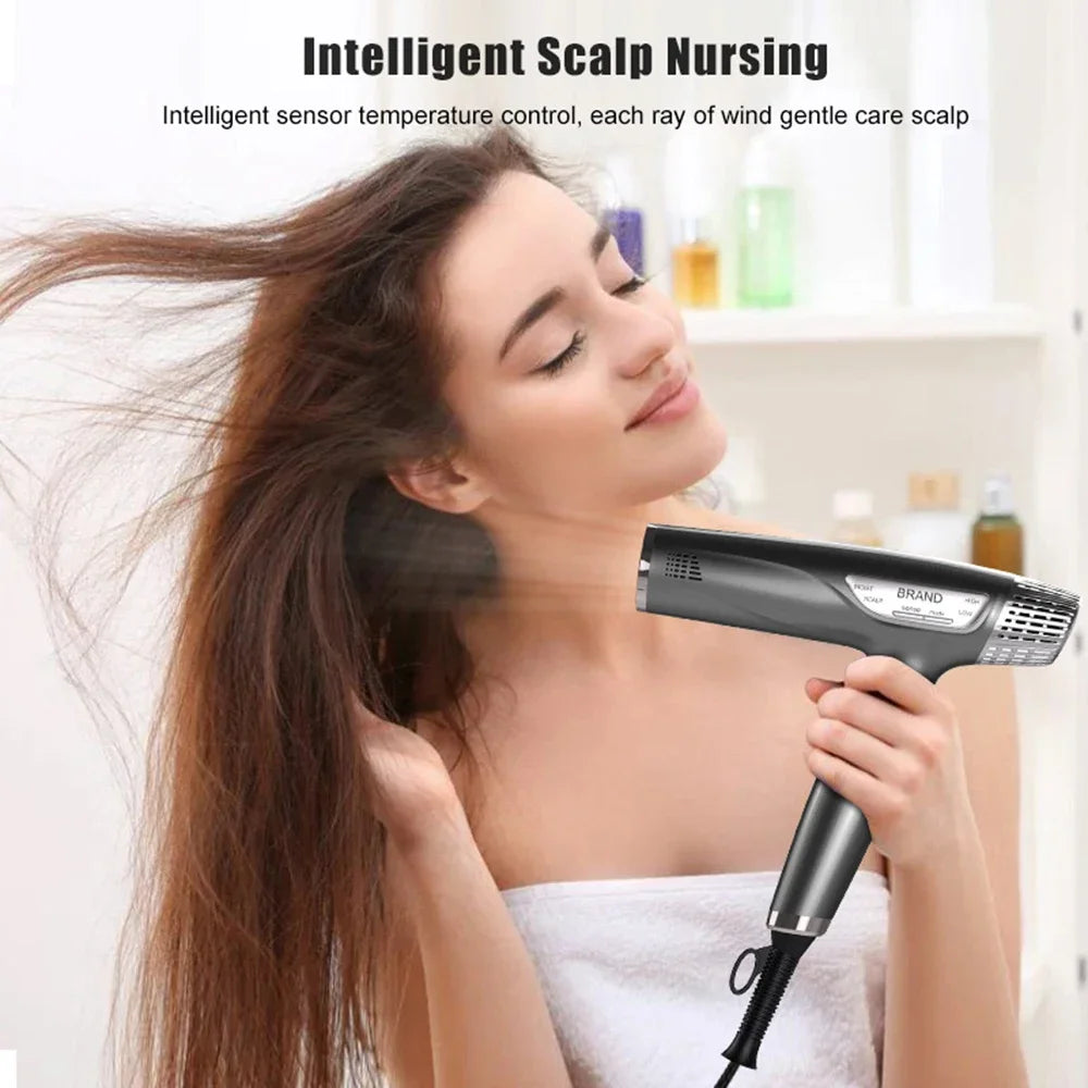 1700W Professional 110000rpm Brushless Hair Dryer Super Powerful High Speed Negative Ions Blow Dryer 220V Electric Blower Peaceful Pleasures Health and Wellness