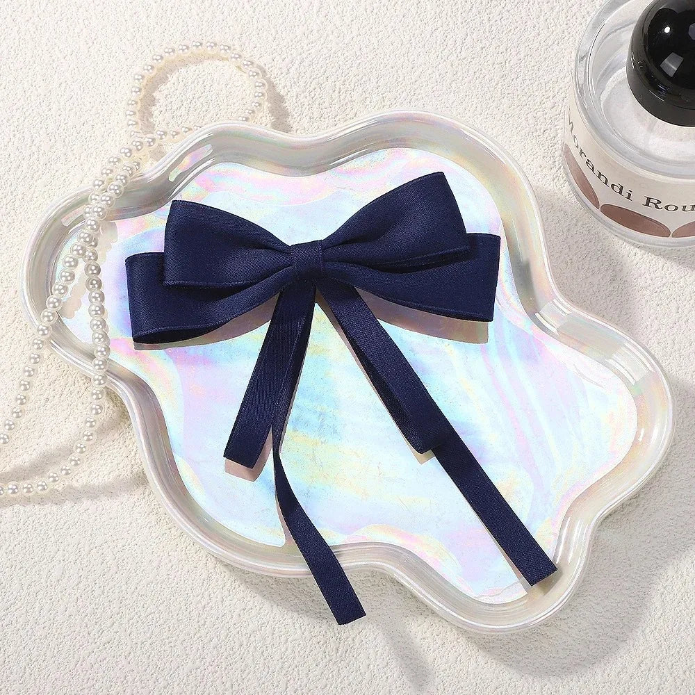 Korean Fashion Fabric Hair Bow Hairpin Women Girls Ribbon Clips