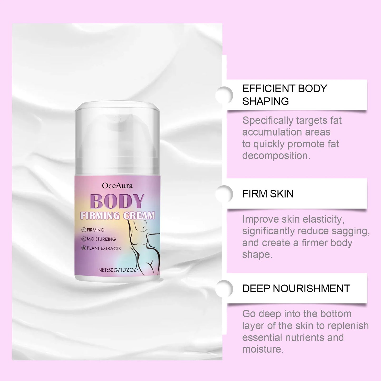 OceAura Body Firming & Sculpting Cream – Anti-Cellulite 50g
