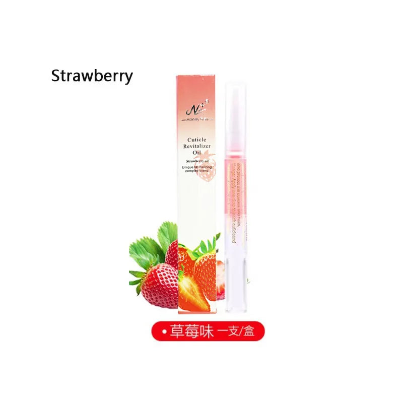 15 Smells Nail Nutrition Oil Pen Nail Treatment Cuticle Revitalizer Oil Prevent Agnail Nail Polish Nourish Skin Peaceful Pleasures Health and Wellness Strawberry