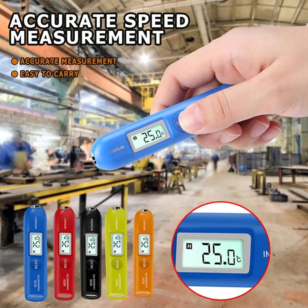 Contactless Digital Infrared Thermometer with LCD Handheld Portable Pocket Temperature Pen Portable Pocket Temperature Pen Peaceful Pleasures Health and Wellness