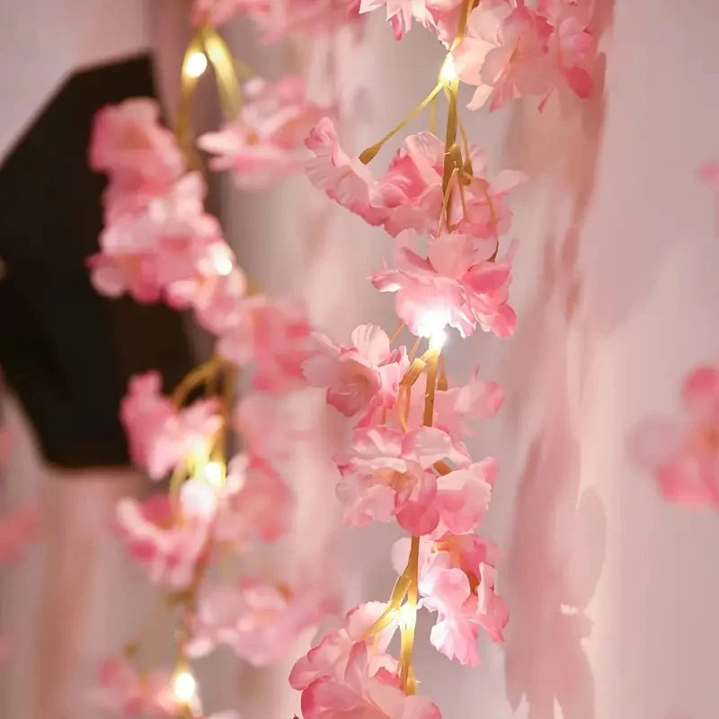 Cherry Blossom Vine String Lights – Battery Fairy Lights Décor