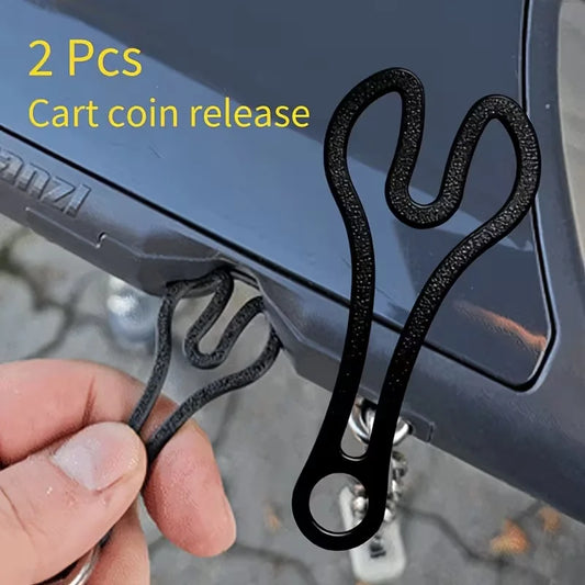 Shopping Cart Token Keychain Supermarket Trolley Unlocking Tool 3D Peaceful Pleasures Health and Wellness