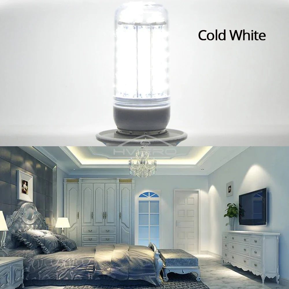 HVIERO E27 LED Corn Bulb 72-LED 5730SMD 360° Warm White 220V