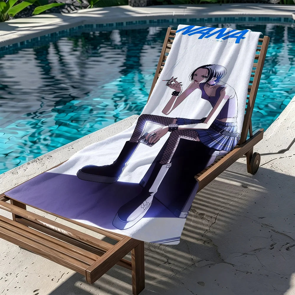 Nana Osaki Anime Quick-Dry Beach Towel | Soft Microfiber Pool Towel