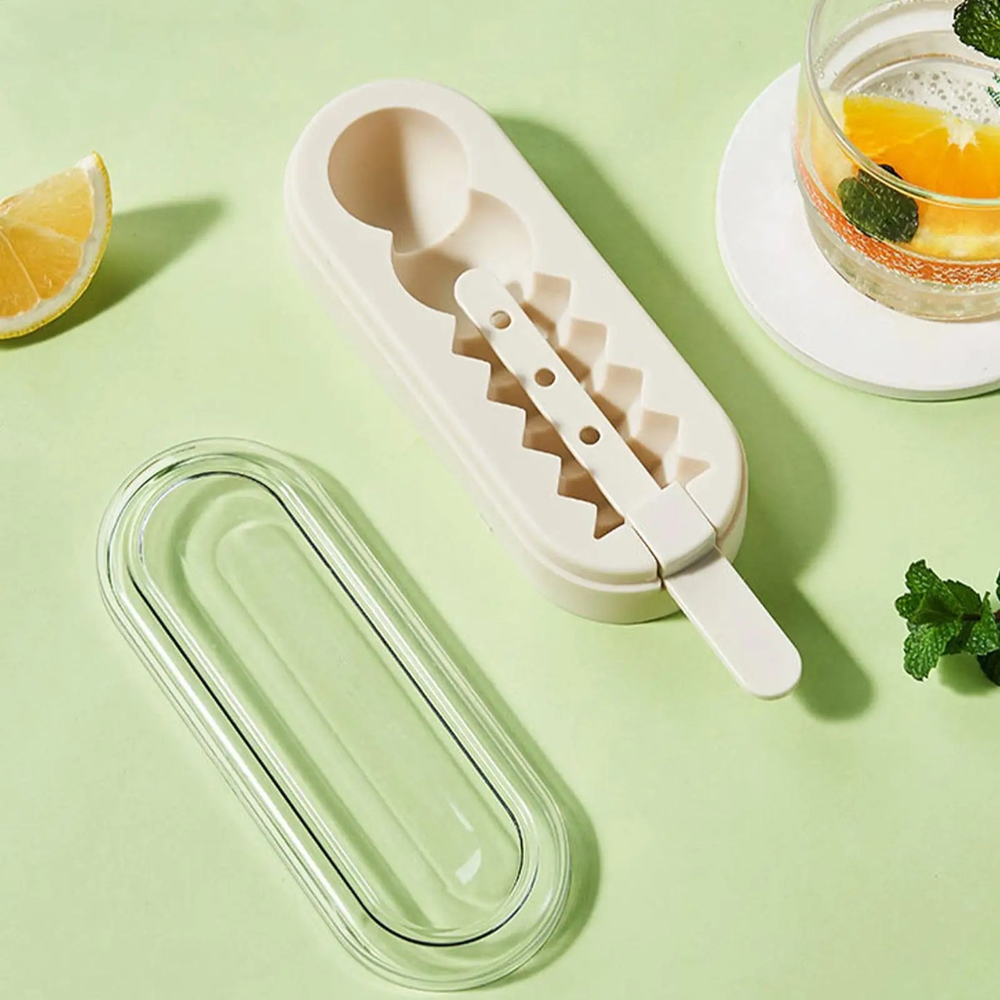 Silicone Ice Cream Pop Mold with Lid & Sticks | DIY Frozen Treats