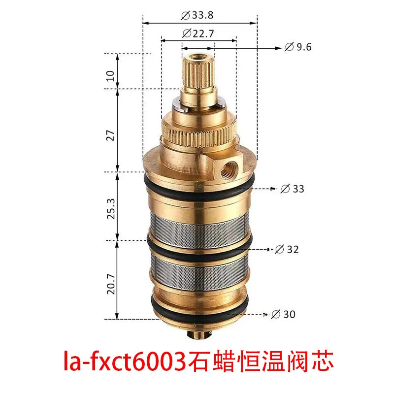 Brass Thermostatic Shower Cartridge | Mixer Valve Replacement