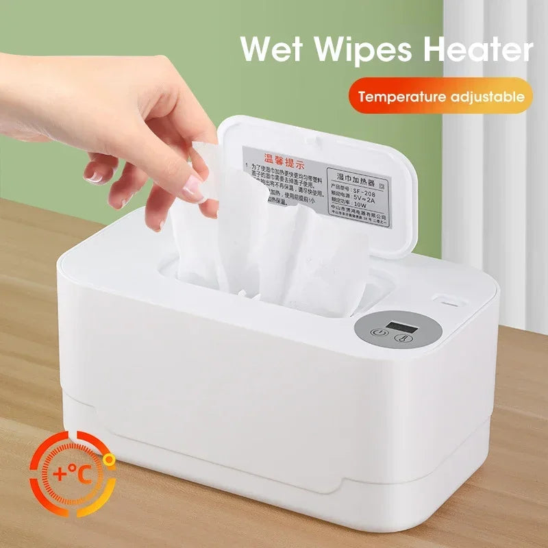 Portable Baby Wipe Warmer 2-in-1 Heated Towel Dispenser with LED Display Heating Box for Home Car Travel Accessories Peaceful Pleasures Health and Wellness