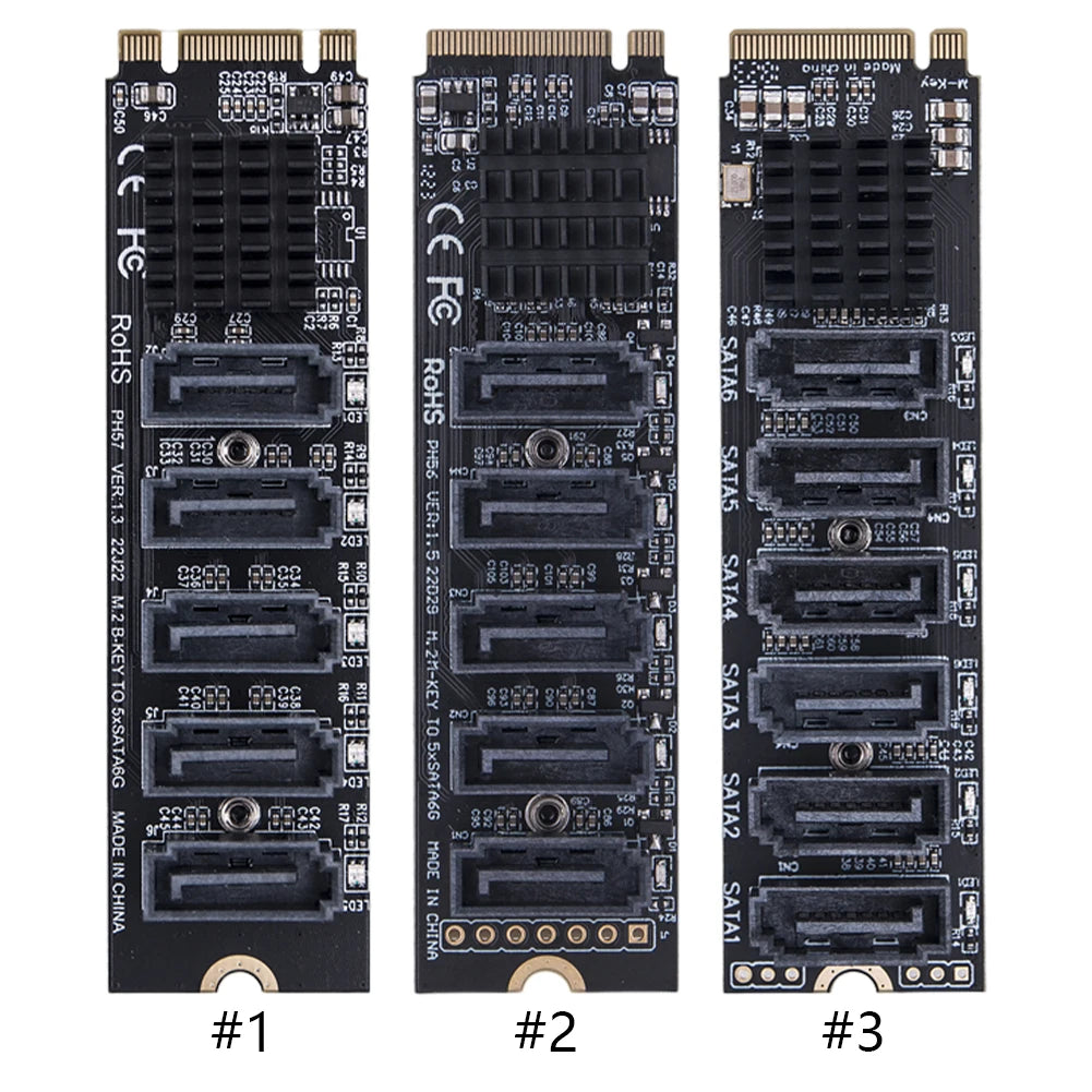 M.2 to SATA 3.0 Riser Card – 5/6 Port PCI-E Expansion Adapter Peaceful Pleasures Health and Wellness
