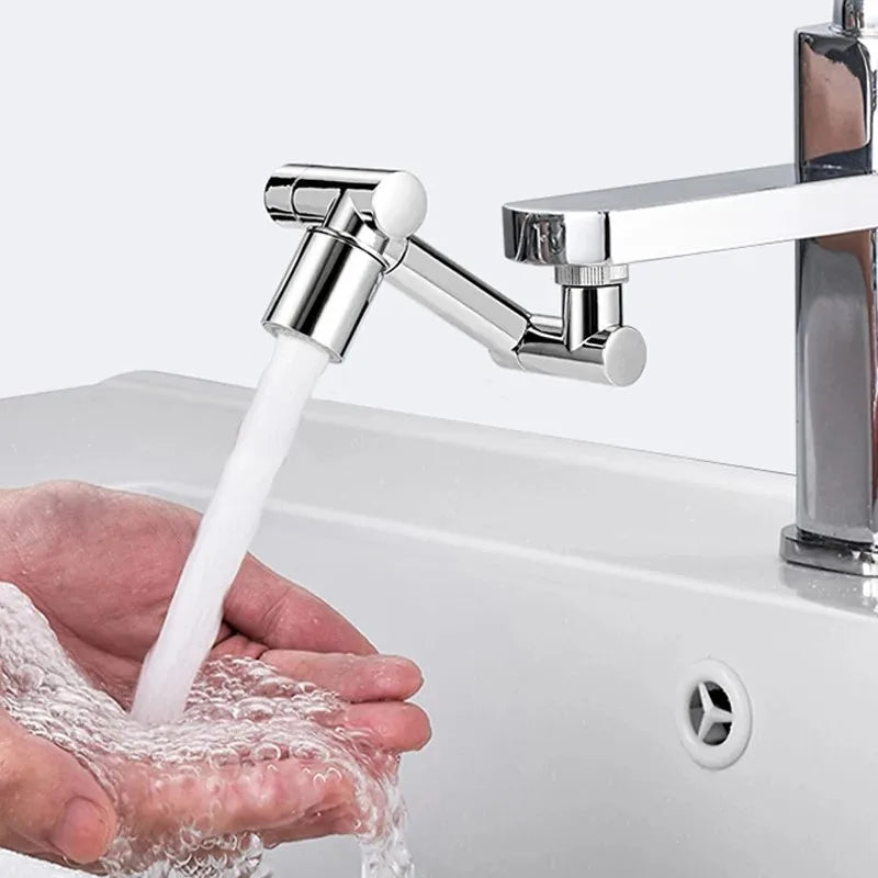 360° Swivel Metal Faucet Aerator – Splash-Proof Water Saver