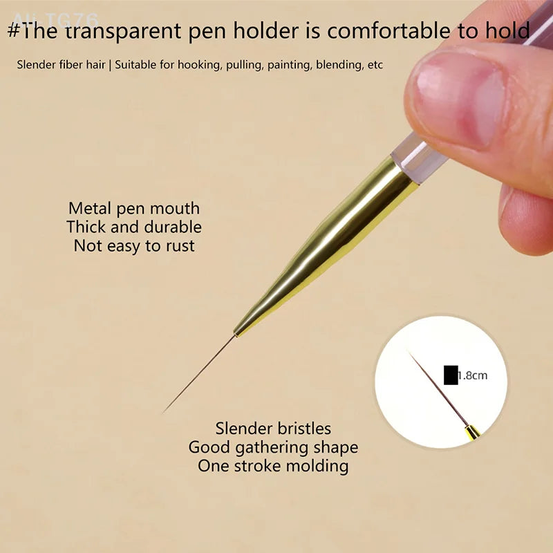 Ultra Fine Nail Art Liner Brush – Gel Polish Painting Tool