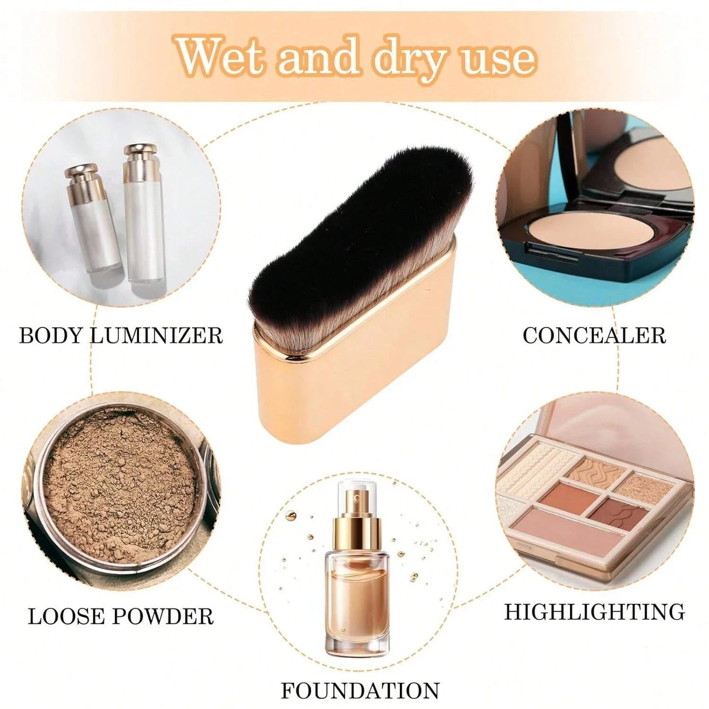 Self Tanning Brush – Soft Body & Face Applicator Brush