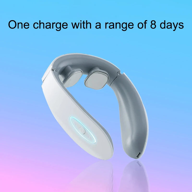 White Cervical Massage Device Multi Functional Neck Protection and Neck Relaxation Massager Portable Portable Neck Care Tool Peaceful Pleasures Health and Wellness