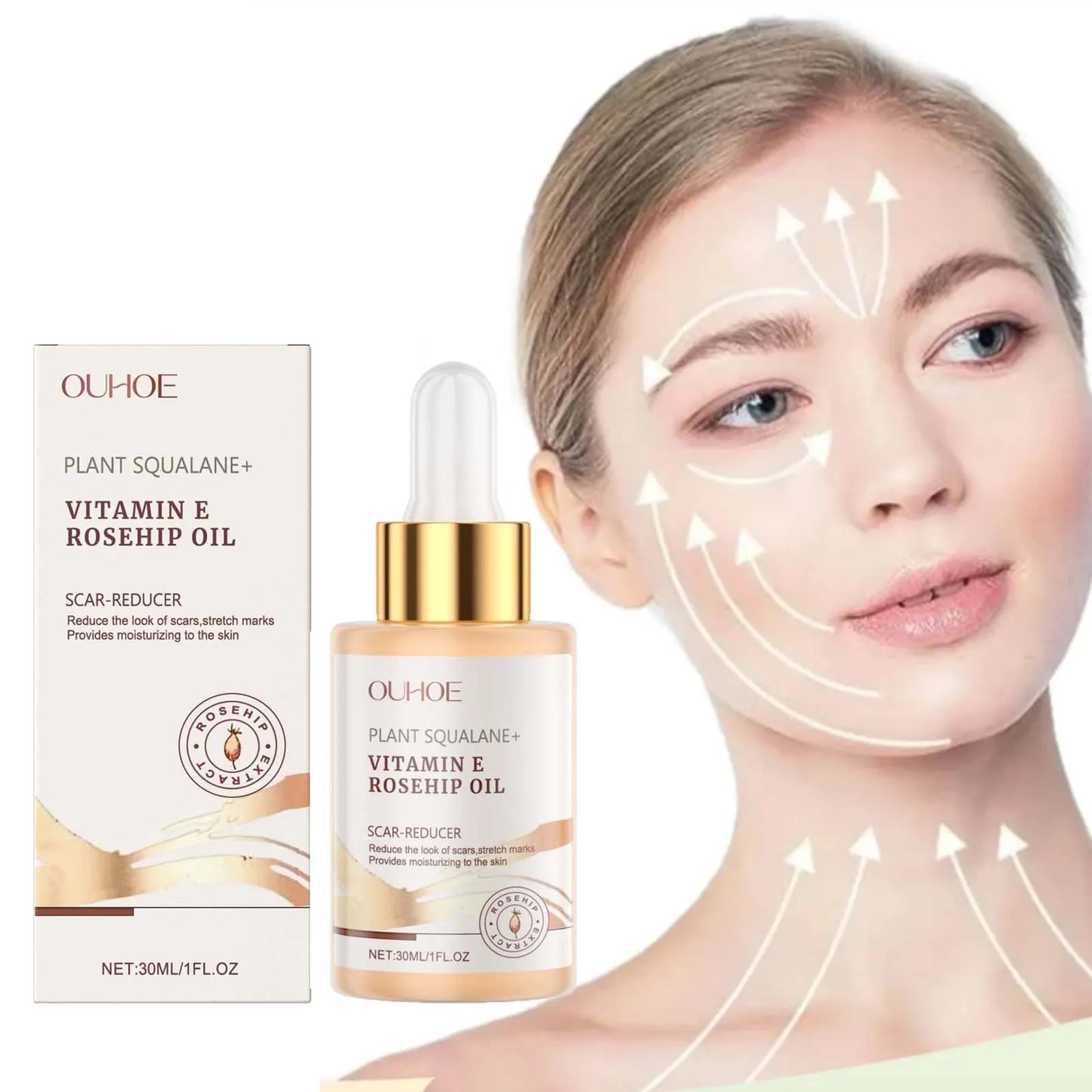 Squalane Rosehip Face Oil – Firming, Anti-Aging & Moisturizing