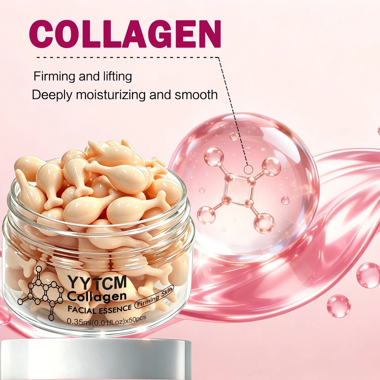 Collagen Capsule Serum – Firming, Moisturizing Face Essence