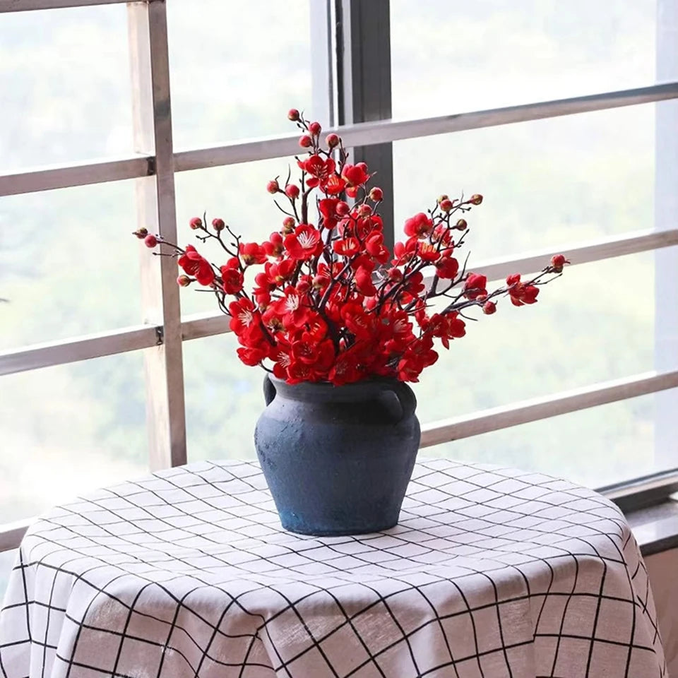 Silk Plum Blossom Branch | Artificial Flower Wedding & Home Decor