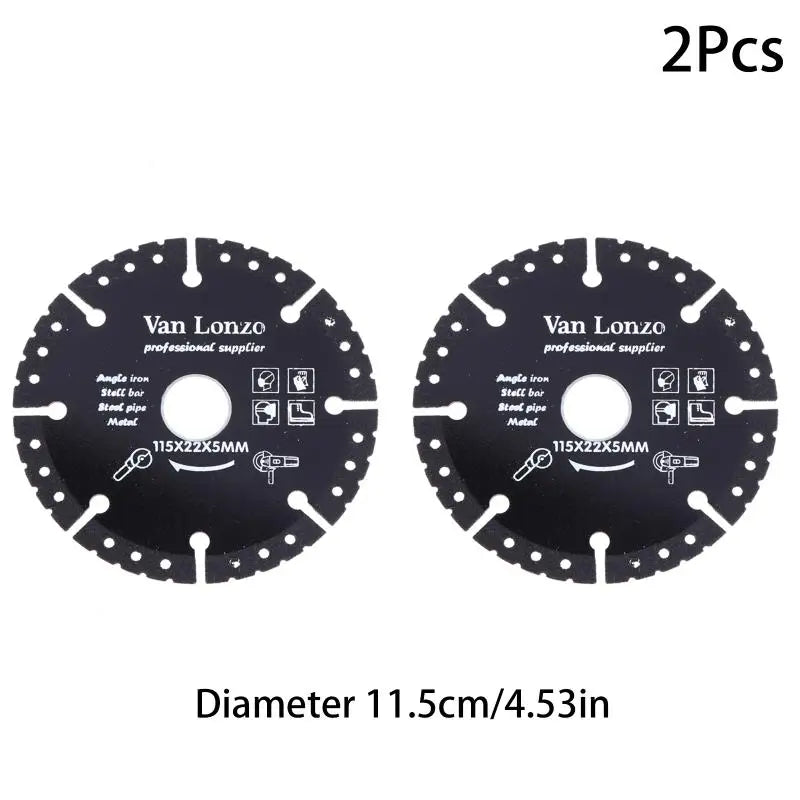 115*22*5mm/125*22*5mm Metal Cutting Diamond Plate Diamond Saw Blade Cutting Disc For Iron Steel Rods Metal Sheets Aluminum Peaceful Pleasures Health and Wellness A2-2pcs
