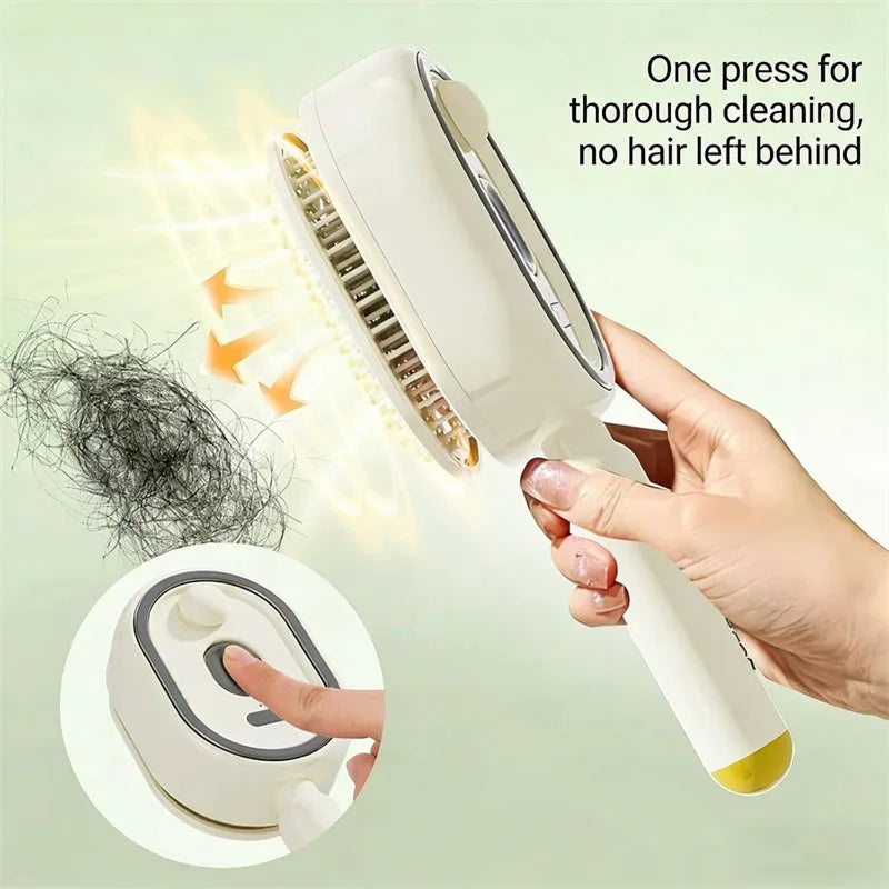 Electric Spray Air Cushions Massage Comb 3 in 1 Self Cleaning Steam Essential Oil Brush Rechargeable Spray Scalp Massager Combs Peaceful Pleasures Health and Wellness