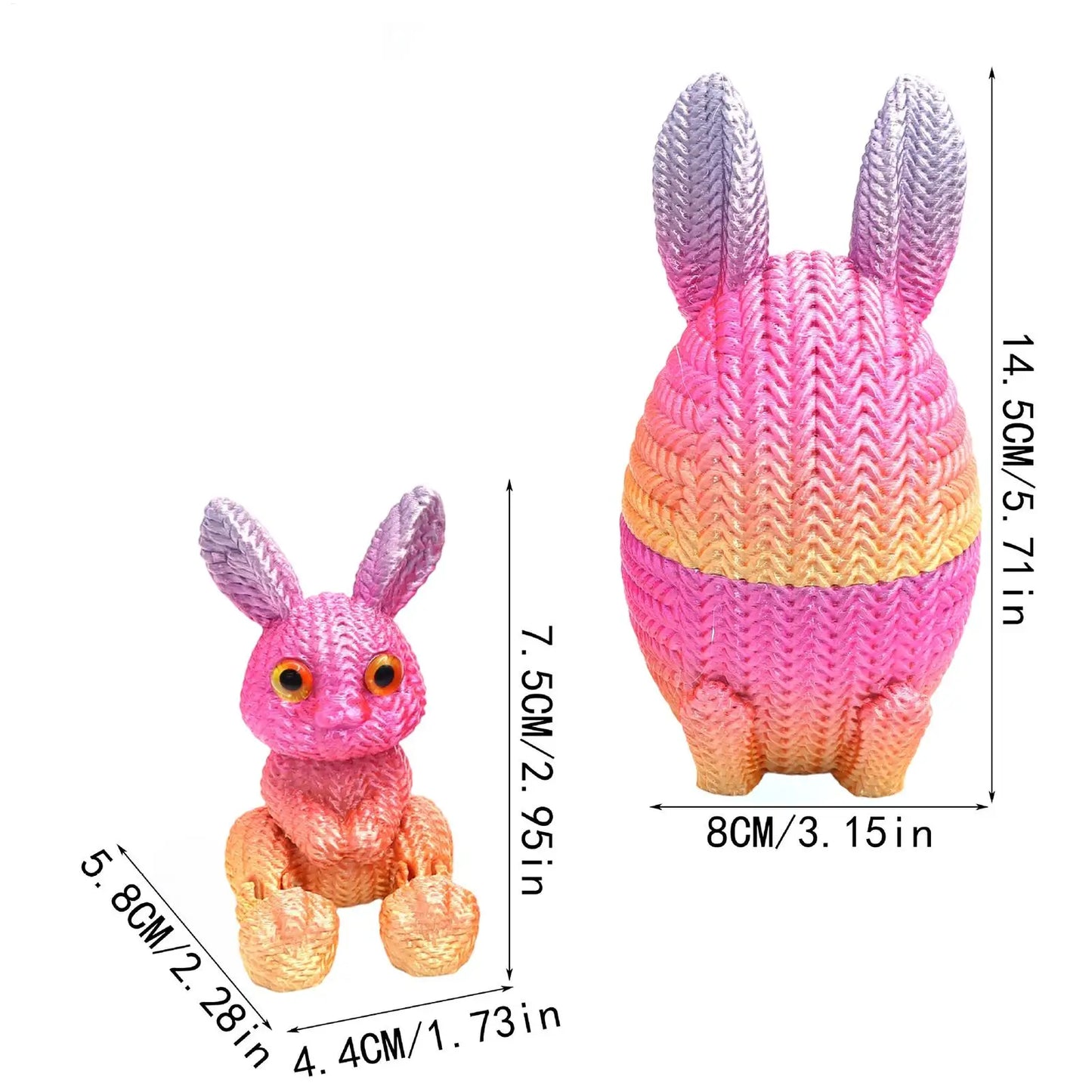 Easter 3D Printed Egg Easter Desktop Decor Desktop Ornament Toys For Bookcase Window Sill Bookshelf Display Cabinet Dressing Peaceful Pleasures Health and Wellness