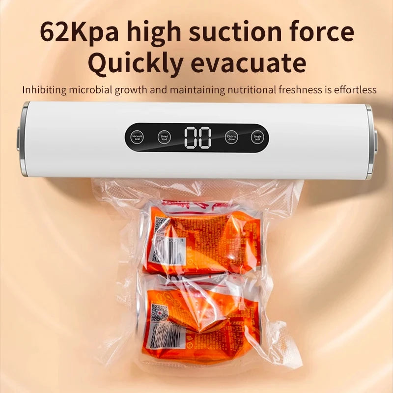 Professional Vacuum Sealer for Food Vacuumor for Products Kitchen Sealing Machine Cuisine Packaging Plastic Bag Sealant Peaceful Pleasures Health and Wellness