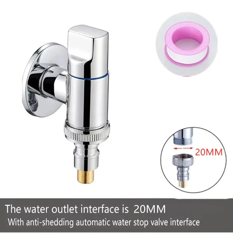 Brass G1/2 Angle Valve | Multi-Function Triangle Water Stop Valve
