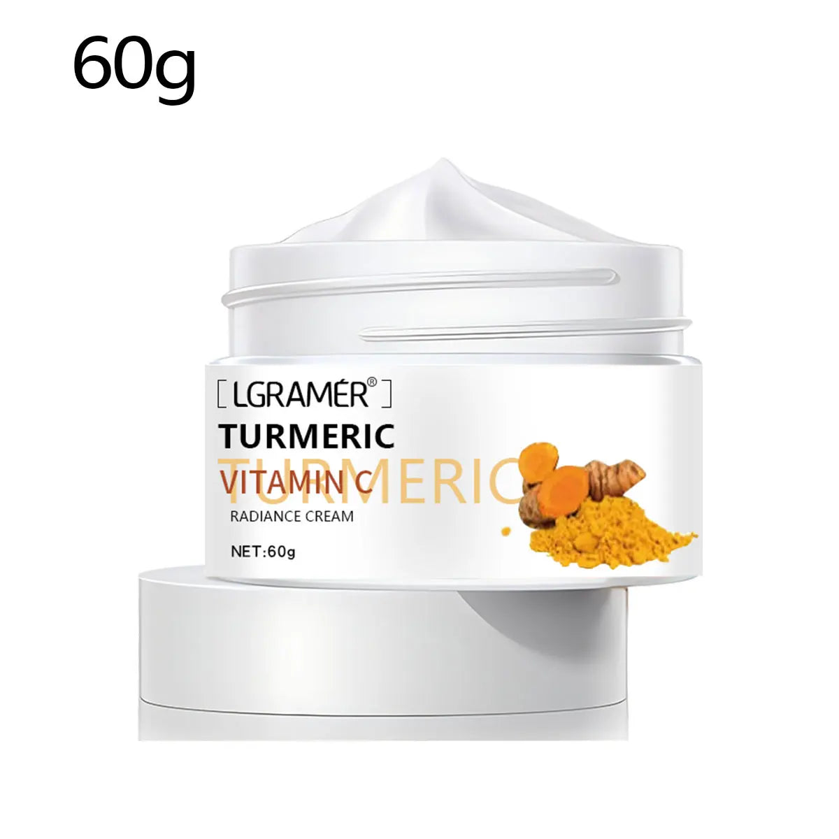 Turmeric Brightening Face & Body Cream with Collagen Peaceful Pleasures Health and Wellness 60g