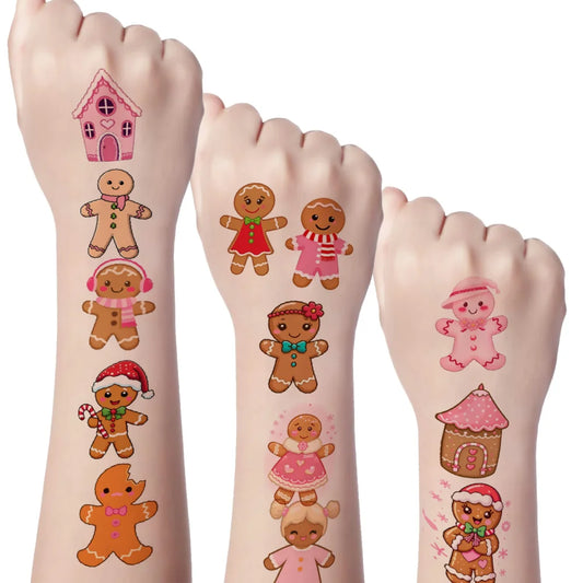 54pcs Christmas Temporary Tattoos – Waterproof Festive Stickers Temporary Tattoo Stickers Oasis Select