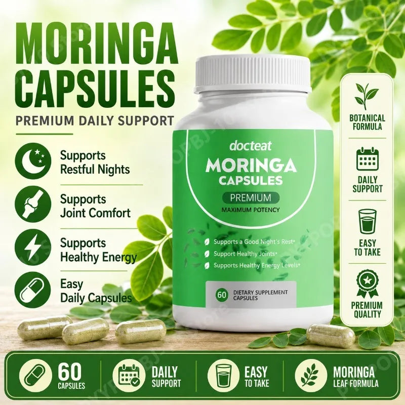 Moringa Capsules – Premium Daily Wellness Support | 60 Caps