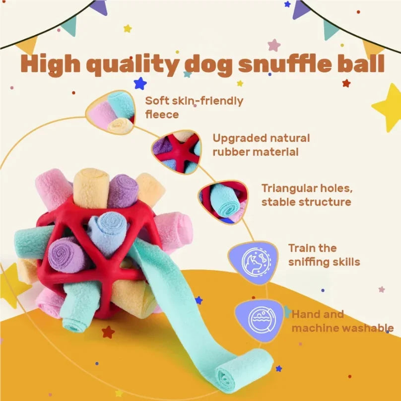 Dog Snuffle Ball – Interactive Foraging & Enrichment Toy Dog Enrichment Toy Peaceful Pleasures Health and Wellness