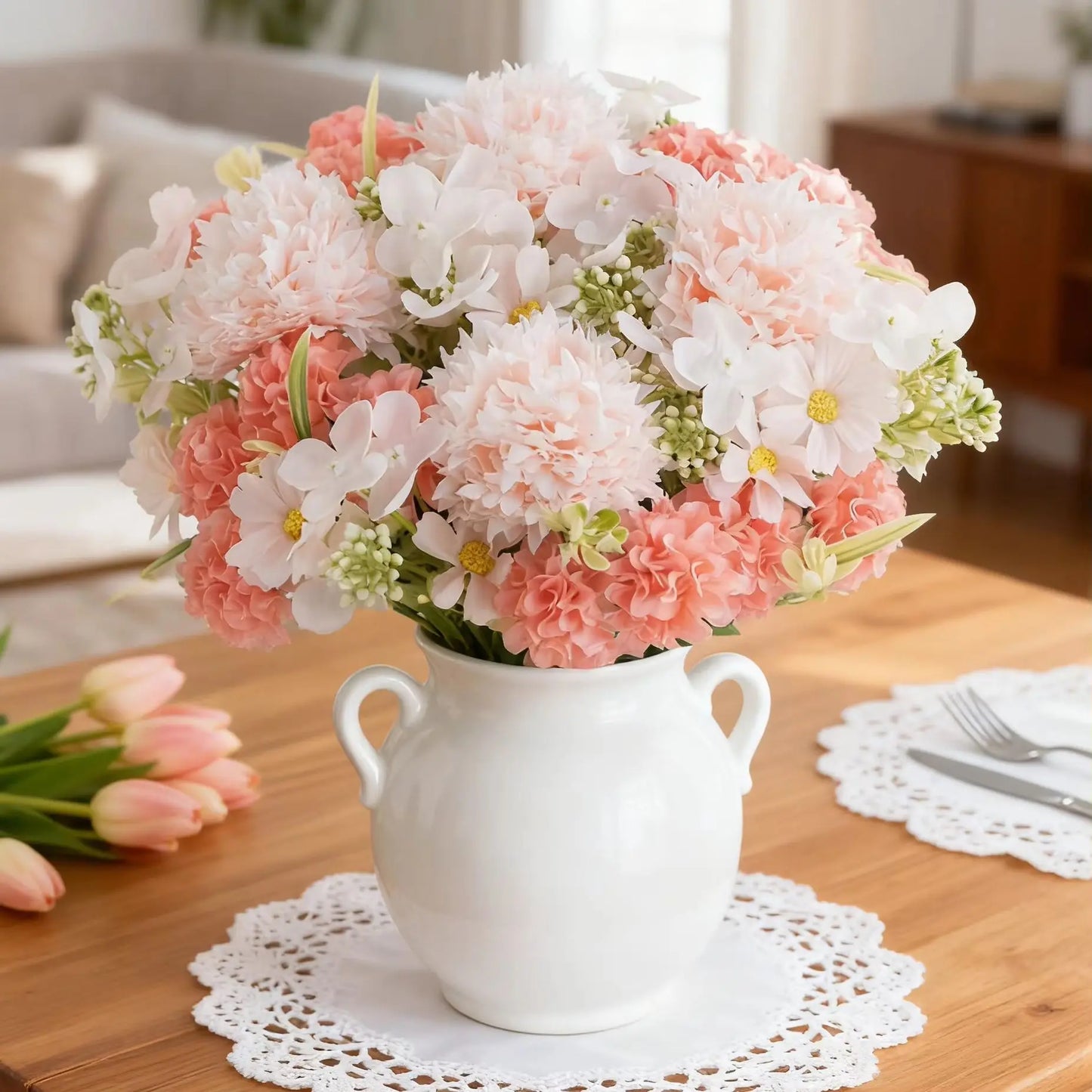 Silk Artificial Chrysanthemum Ball Flowers | Wedding & Home Decor