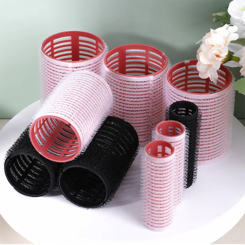 6-Piece Self Grip Heatless Hair Roller Set – Multi-Size Curlers