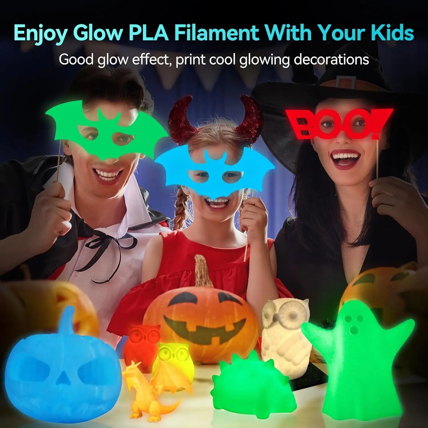 Glow in the Dark PLA Filament 1.75mm | ±0.02mm Accuracy