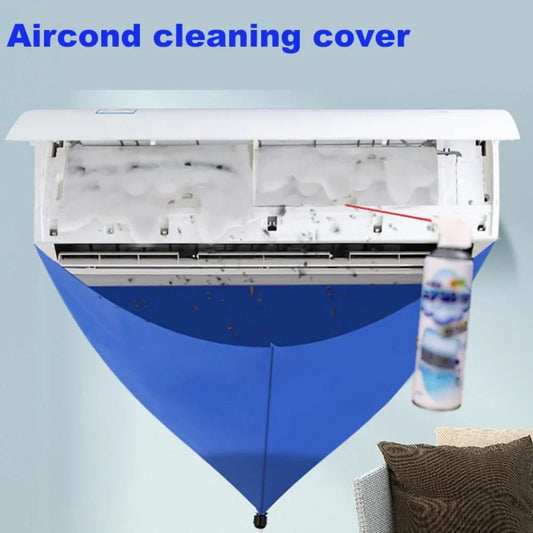 100cm Air Coditioning Cleaning Cover Bag PVC Thickened Cleaner with Water Pipe Home 1-1.5P Split Hanging Air Conditioner Tools Peaceful Pleasures Health and Wellness