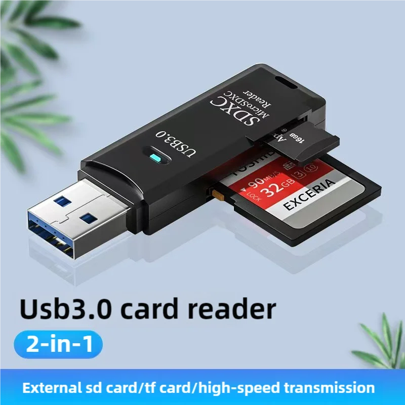 2-in-1 USB 3.0 Dual Slot SD & TF Card Reader – 5Gbps, 512GB Peaceful Pleasures Health and Wellness
