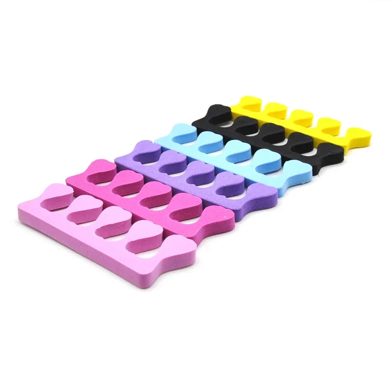 50-Pack Soft Foam Toe Separators for Manicure & Pedicure Toe Separators Peaceful Pleasures Health and Wellness