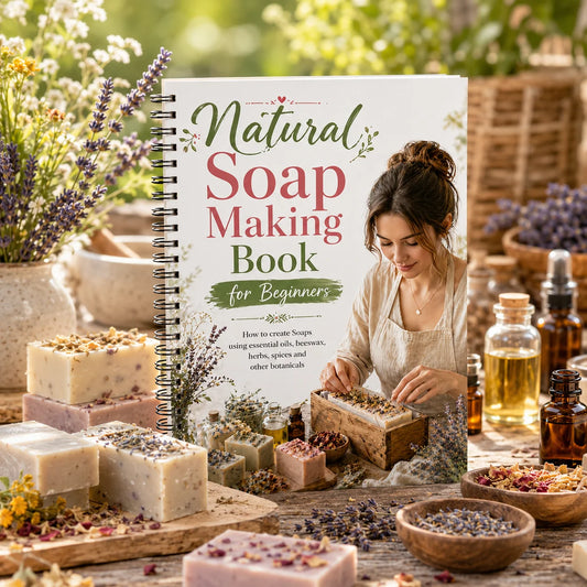A5 Spiral Binding Natural Handmade Soap Making Guide Essential Oil Peaceful Pleasures Health and Wellness 1Pcs A5