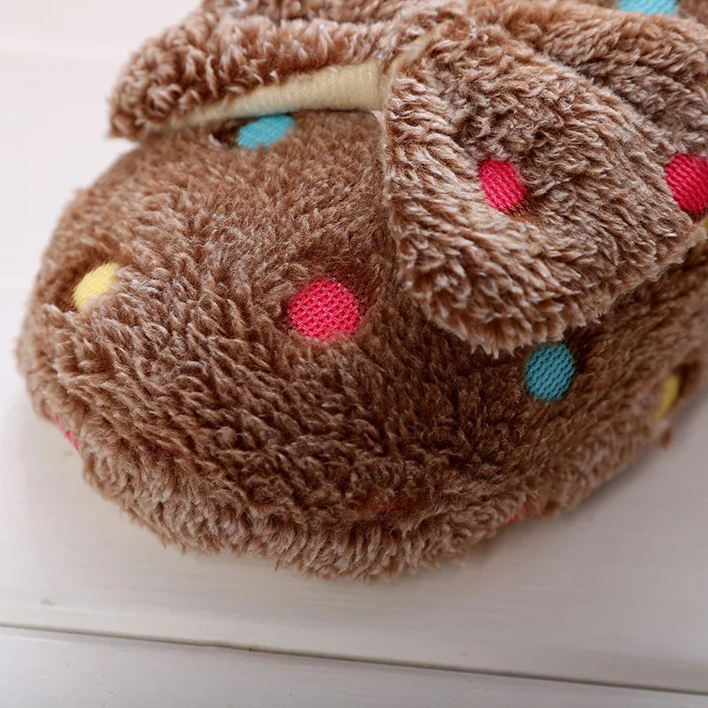 Women's Winter Plush Slippers | Cute Bow Non-Slip House Shoes