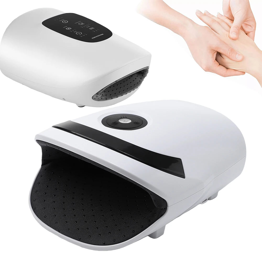 Smart Airbag Hand Massager Wireless Electric Hot Compress Carpal Tunnel Palm Acupoint Massager Vibration Kneading Finger Relax Peaceful Pleasures Health and Wellness