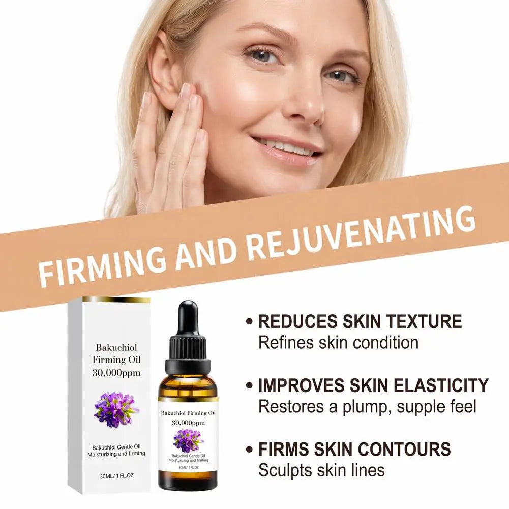 30ml Bakuchiol Pure Concentrated Plant Face Oil Firming Lifting Anti Aging Moisturizing Hydrating Smoothing Nourishing Oil Peaceful Pleasures Health and Wellness