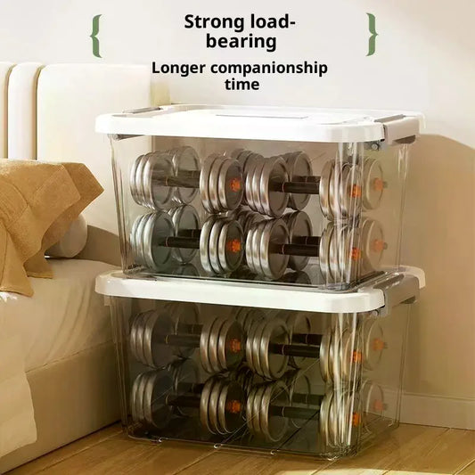 Transparent Stackable Storage Box with Lid | Multi-Size Organizer Plastic Storage Box Oasis Select